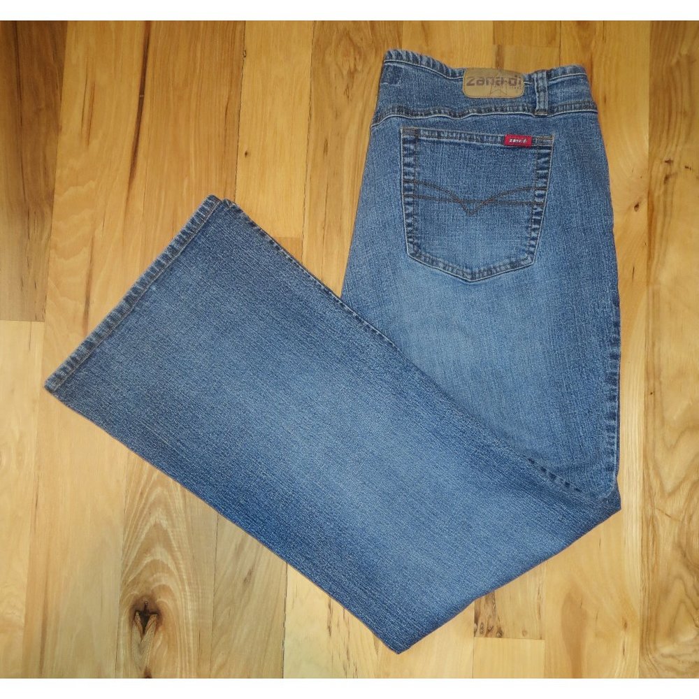 Zana Di Stretch Flare Button Fly Jeans Plus Size 22